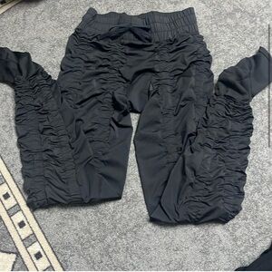 Womens Agogie Wearable Resistance Scrunch Pants 20+ Built In Bands Black Size L